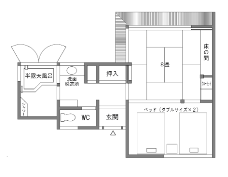 離れ和室タイプ間取り図