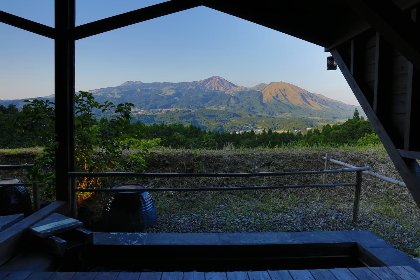 足湯からの眺望