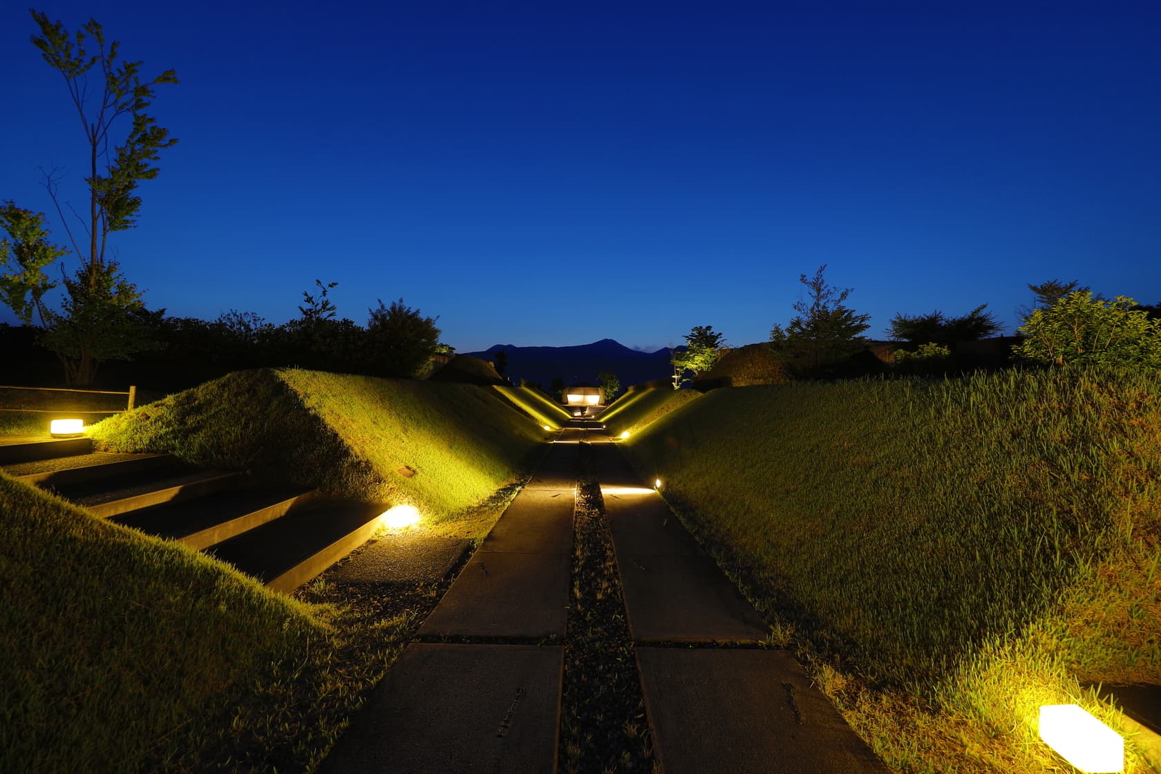 夜のライトアップ